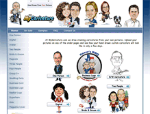 Tablet Screenshot of mycaricature.com